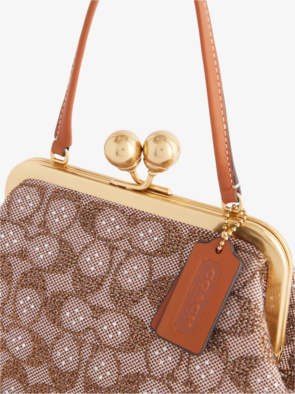 Coach Small Signature Crystal Kisslock - Picture 2 of 6